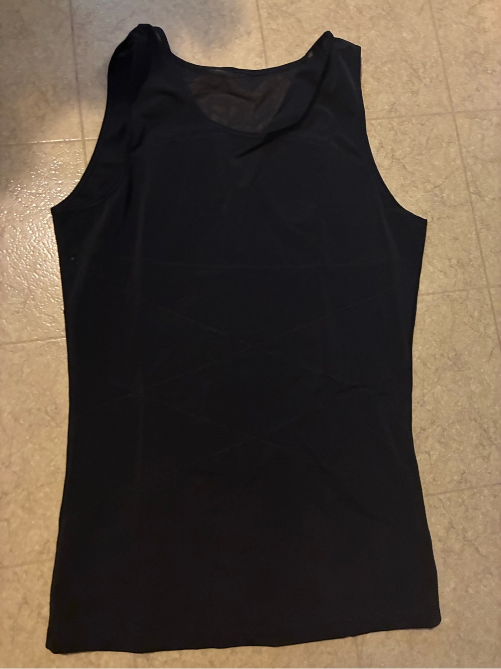 Tailong men’s compression shirt for body shaper black size Large